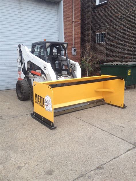 8 foot snow pusher for skid steer|snow pusher skid steer attachment.